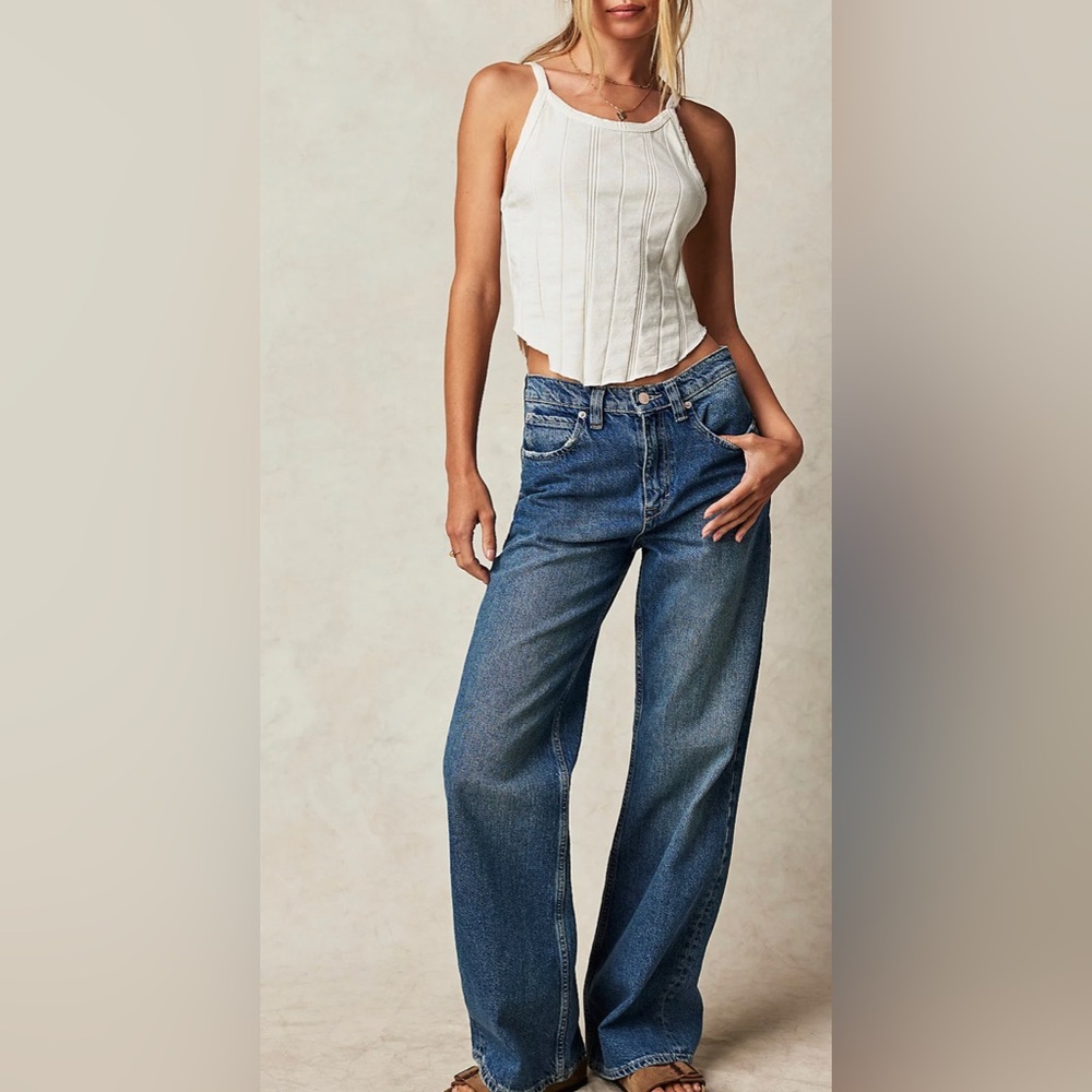 Free People We The Free Tinsley Baggy High-Rise Jeans